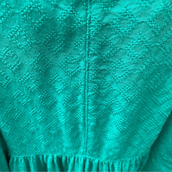 Cat & Jack Toddler Girl Kelly Green Dress – Size 18M, Fully Lined - Picture 3 of 4